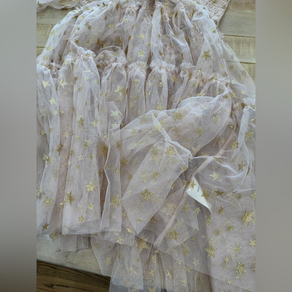 Free People Starbright Dress metallic gold bodice long tunic - Picture 9 of 16